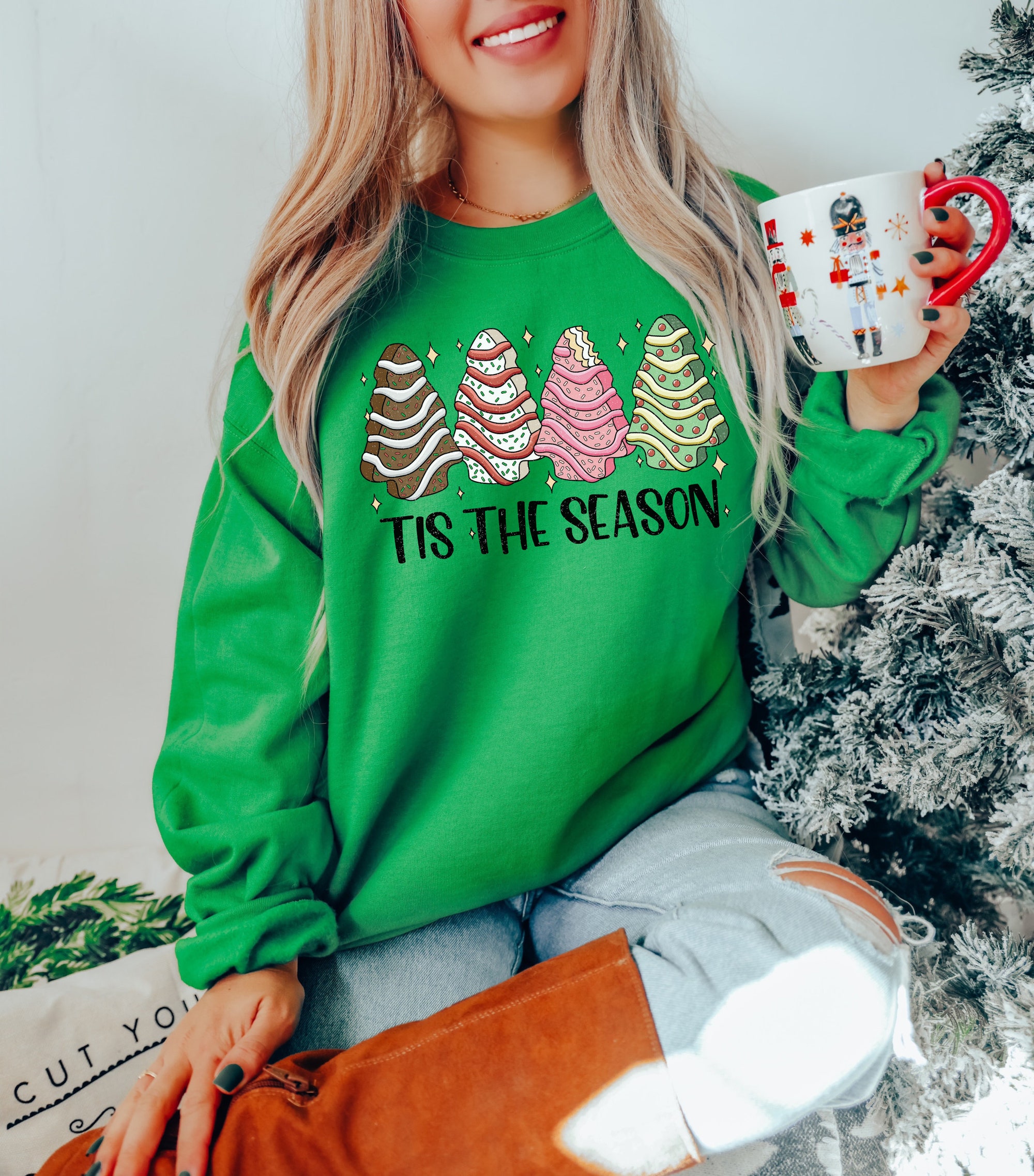 Tis The Season Christmas Sweatshirt - Festive Holiday Collection image 3