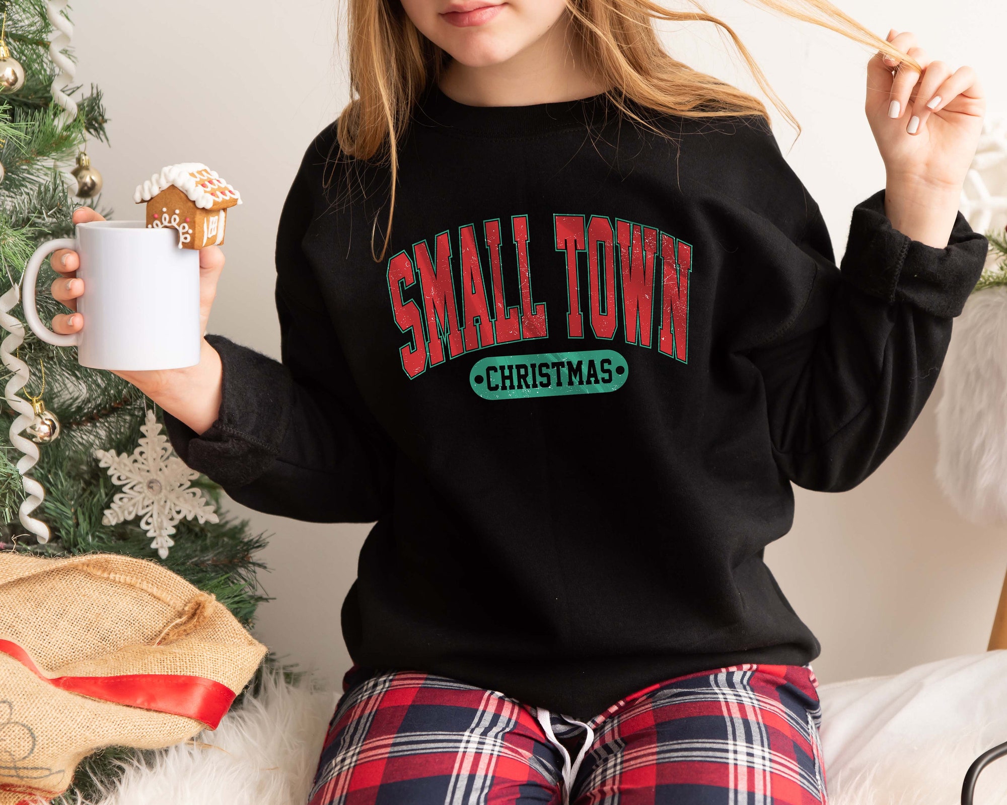 Small Town Christmas Sweatshirt | Country Holiday Sweater & Gifts image 4