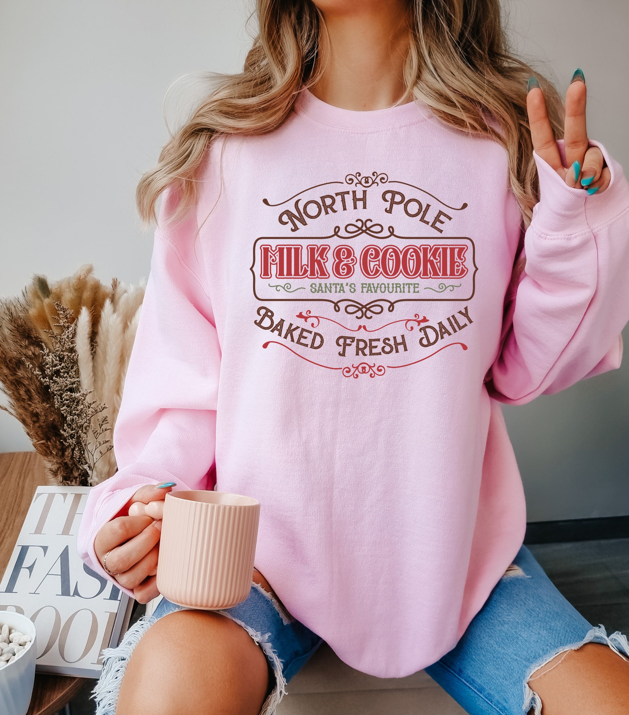 North Pole Milk and Cookie Co: Festive Christmas Sweatshirt image 1