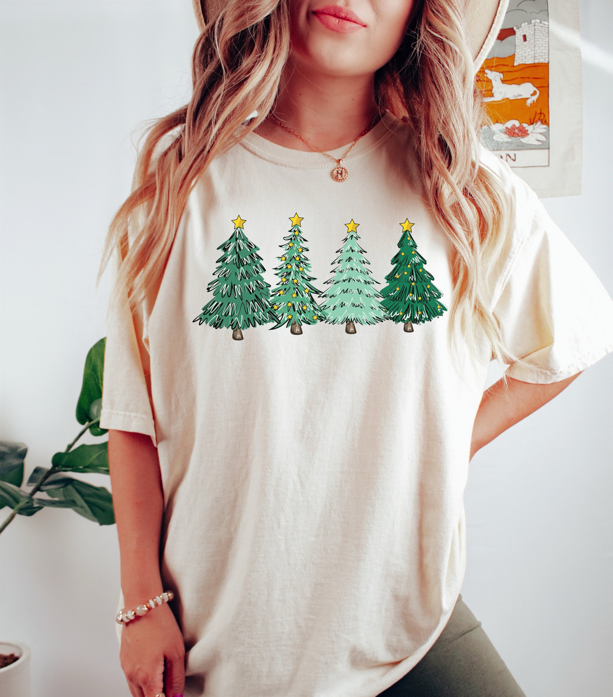 Christmas Trees Shirt - Festive Women's Holiday Apparel image 4