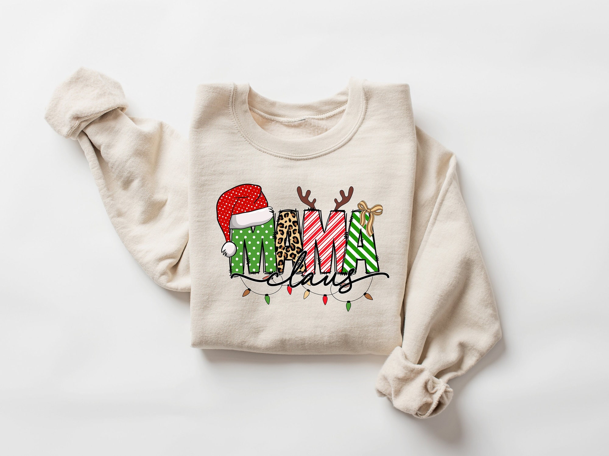 Mama Claus Sweatshirt | Merry Christmas Shirt image 0