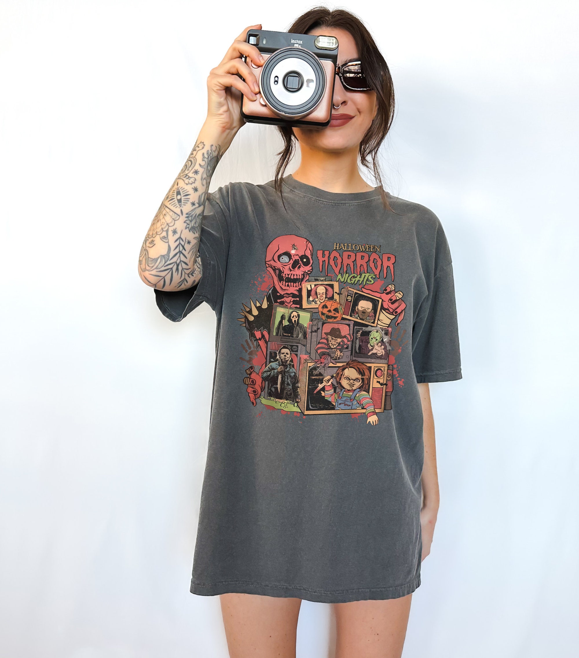 Halloween Horror Nights Shirt - Scary Movie Characters Tee image 1