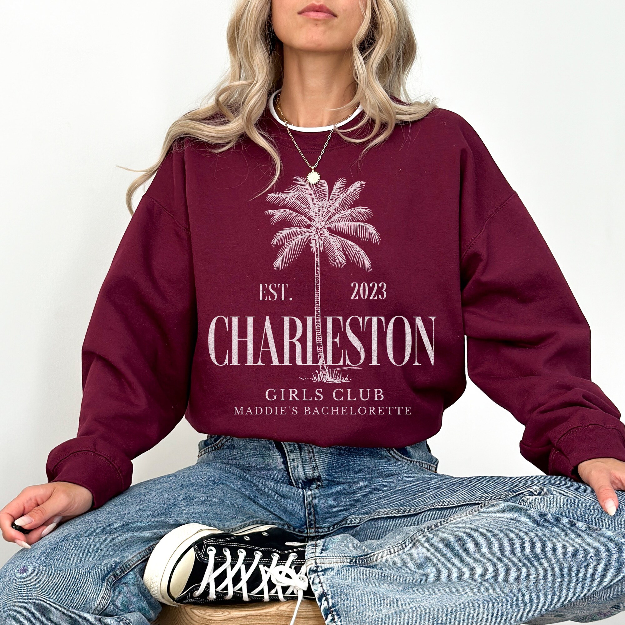 Charleston Bachelorette Crewnecks & Custom Bridal Party Gifts image 9