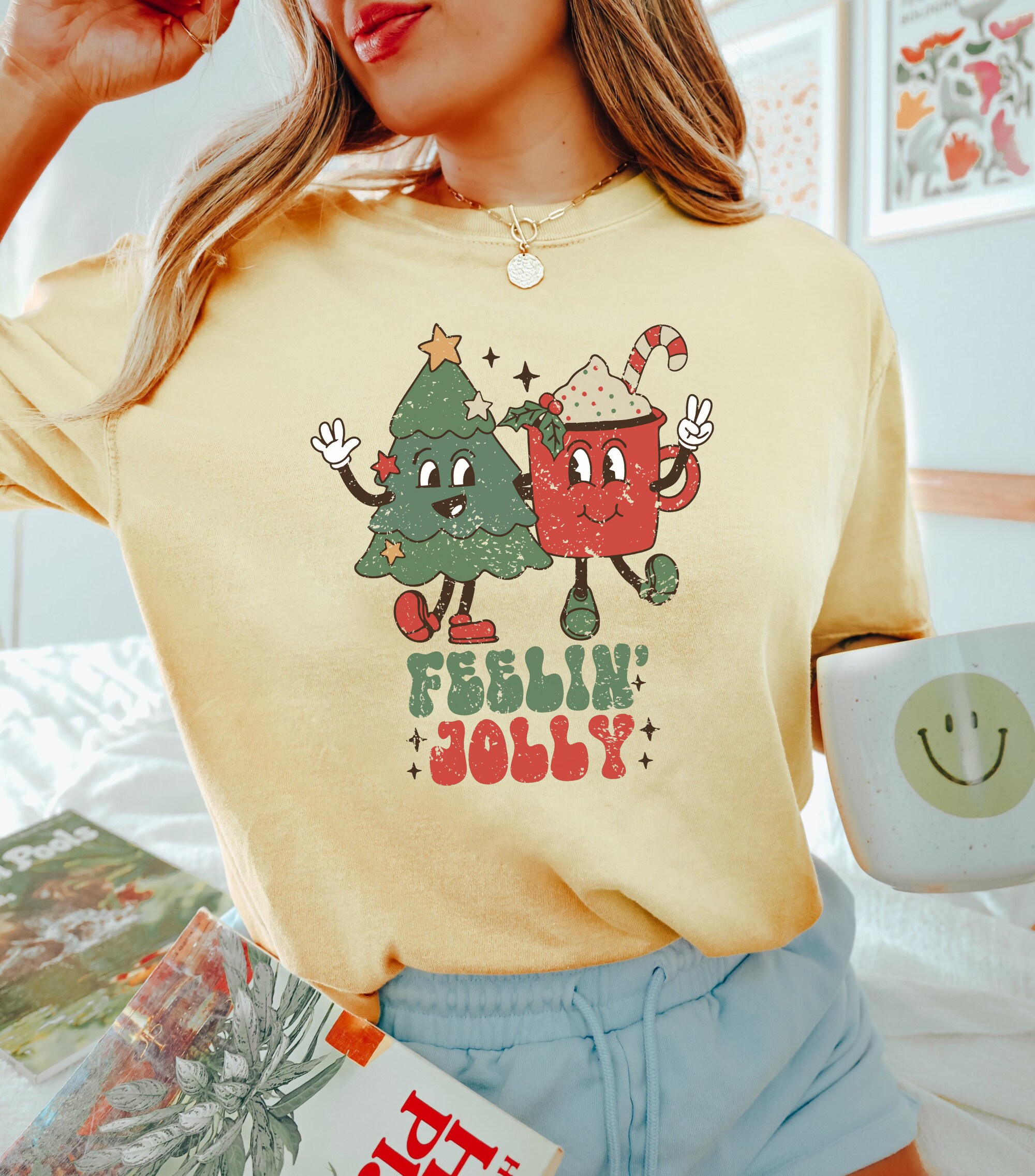 Jolly Retro Christmas & Vintage Santa Shirt Ugly Sweater Style image 6