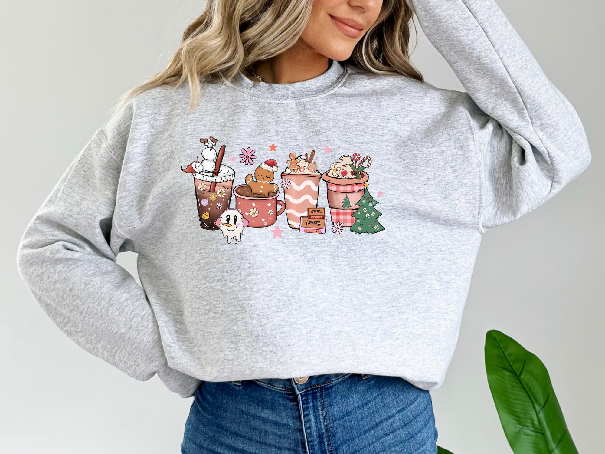 Gingerbread Christmas Coffee Shirt - Cozy Holiday Sweater Collection image 2