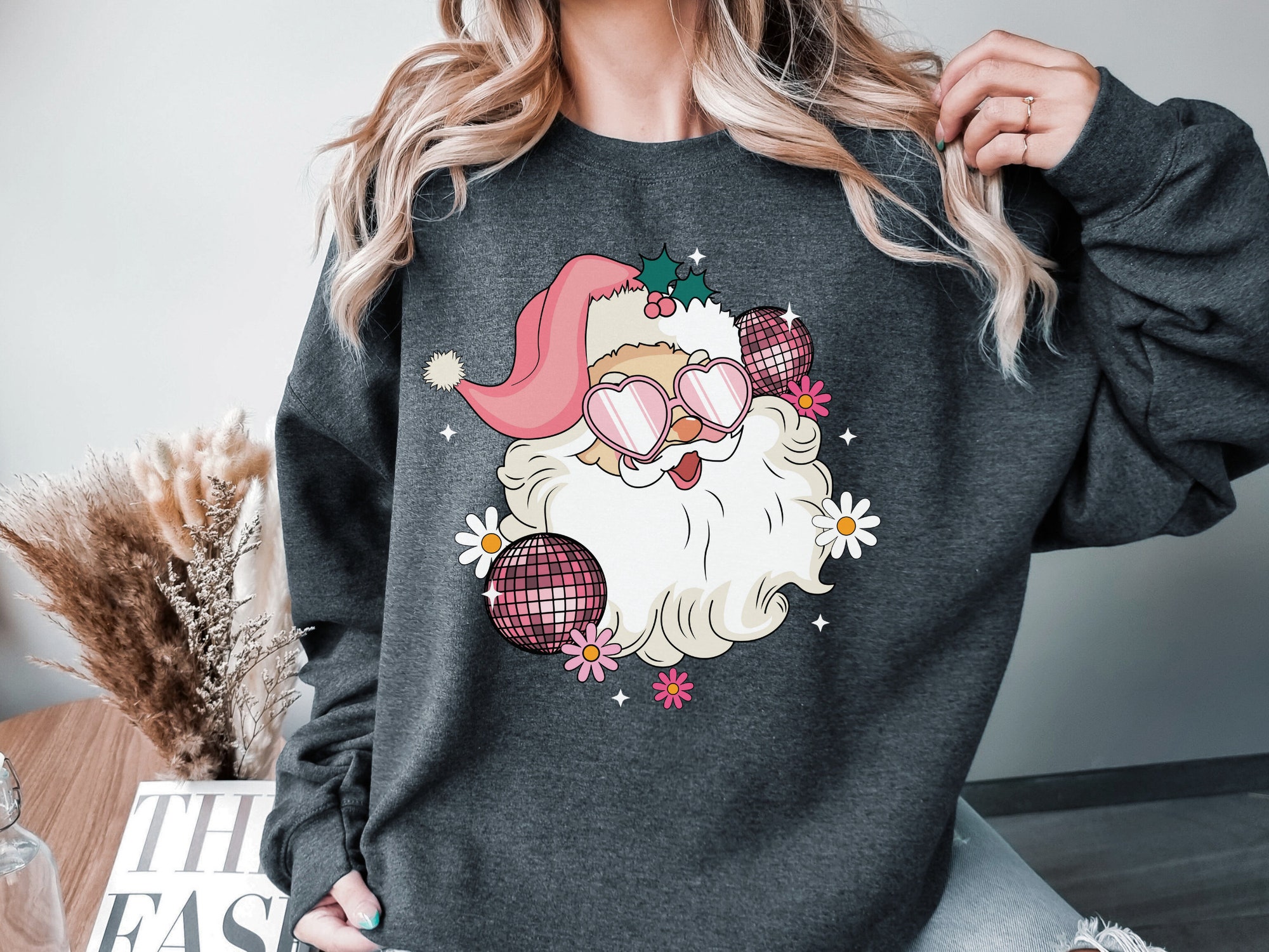 Disco Santa Sweatshirt - Festive Christmas Shirt Collection image 5