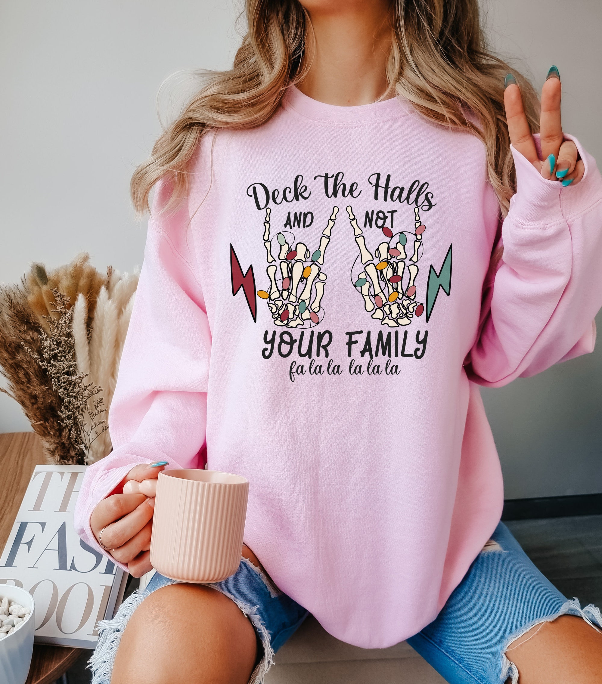 Deck the Halls Sweatshirt: Fun Family Christmas Shirt image 2