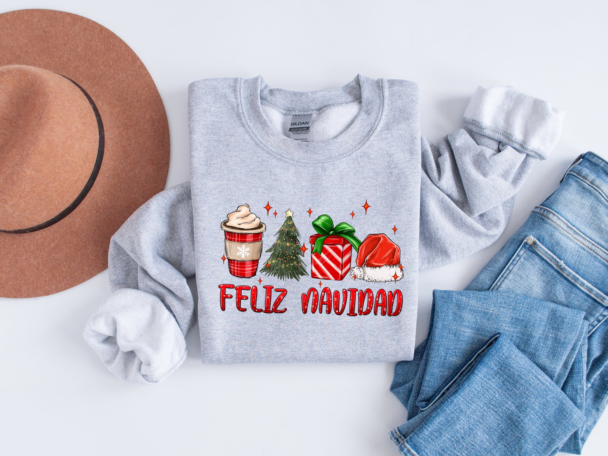 Feliz Navidad - Matching Spanish Christmas Shirts image 2