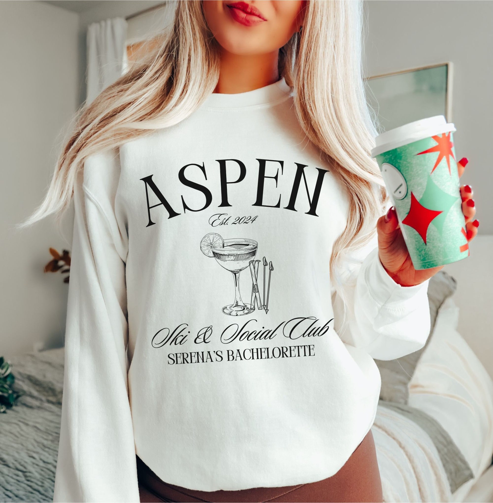 Winter Ski Bachelorette - Custom Sweatshirts & Luxury Mountain Party image 1