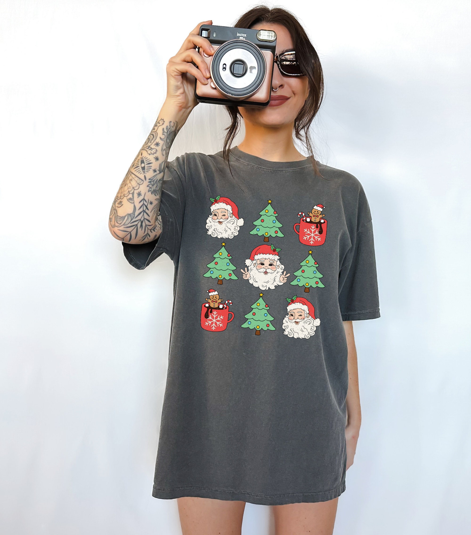 Retro Christmas Shirt - Festive Graphic Tees image 5