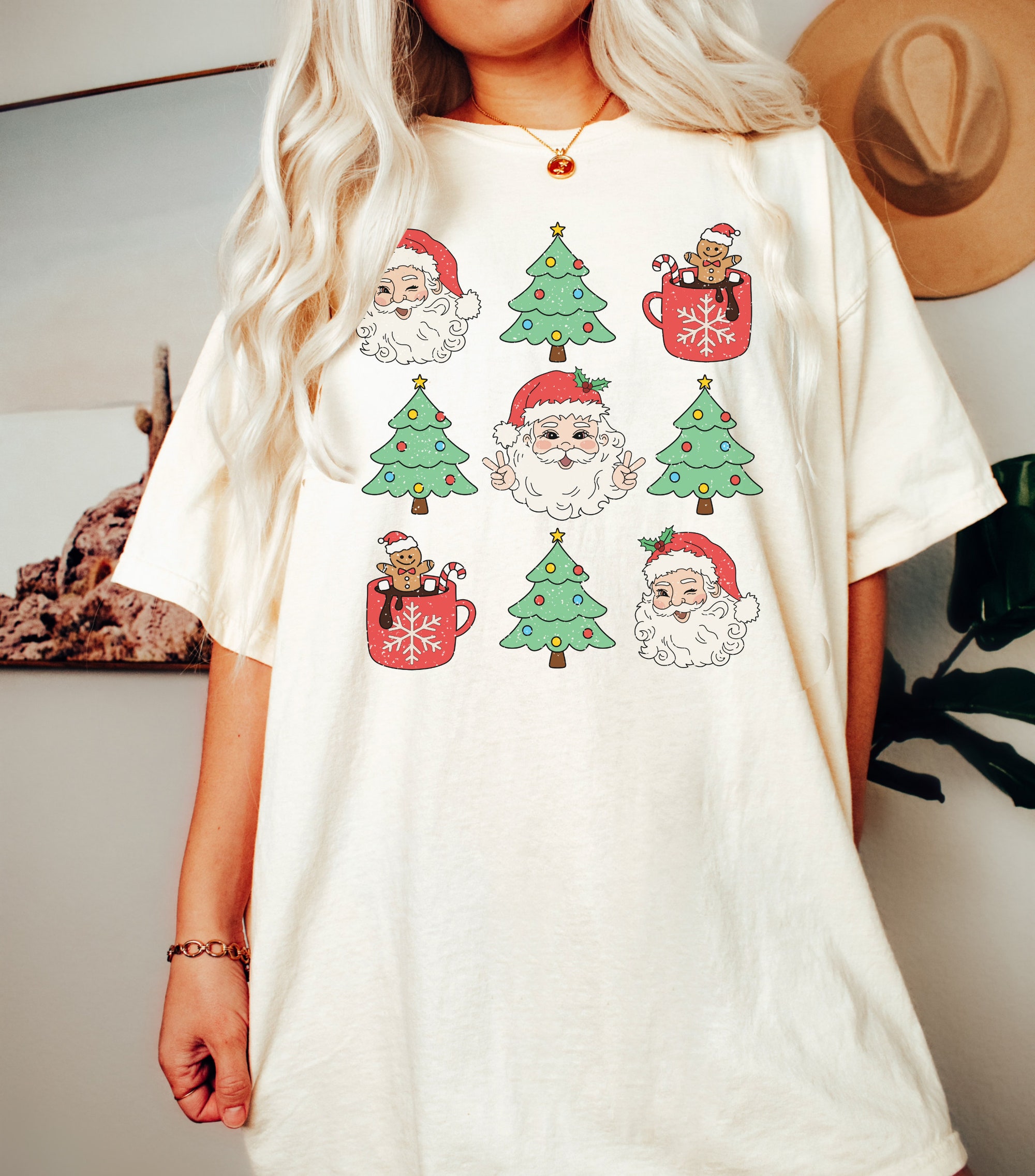 Retro Christmas Shirt - Festive Graphic Tees image 2