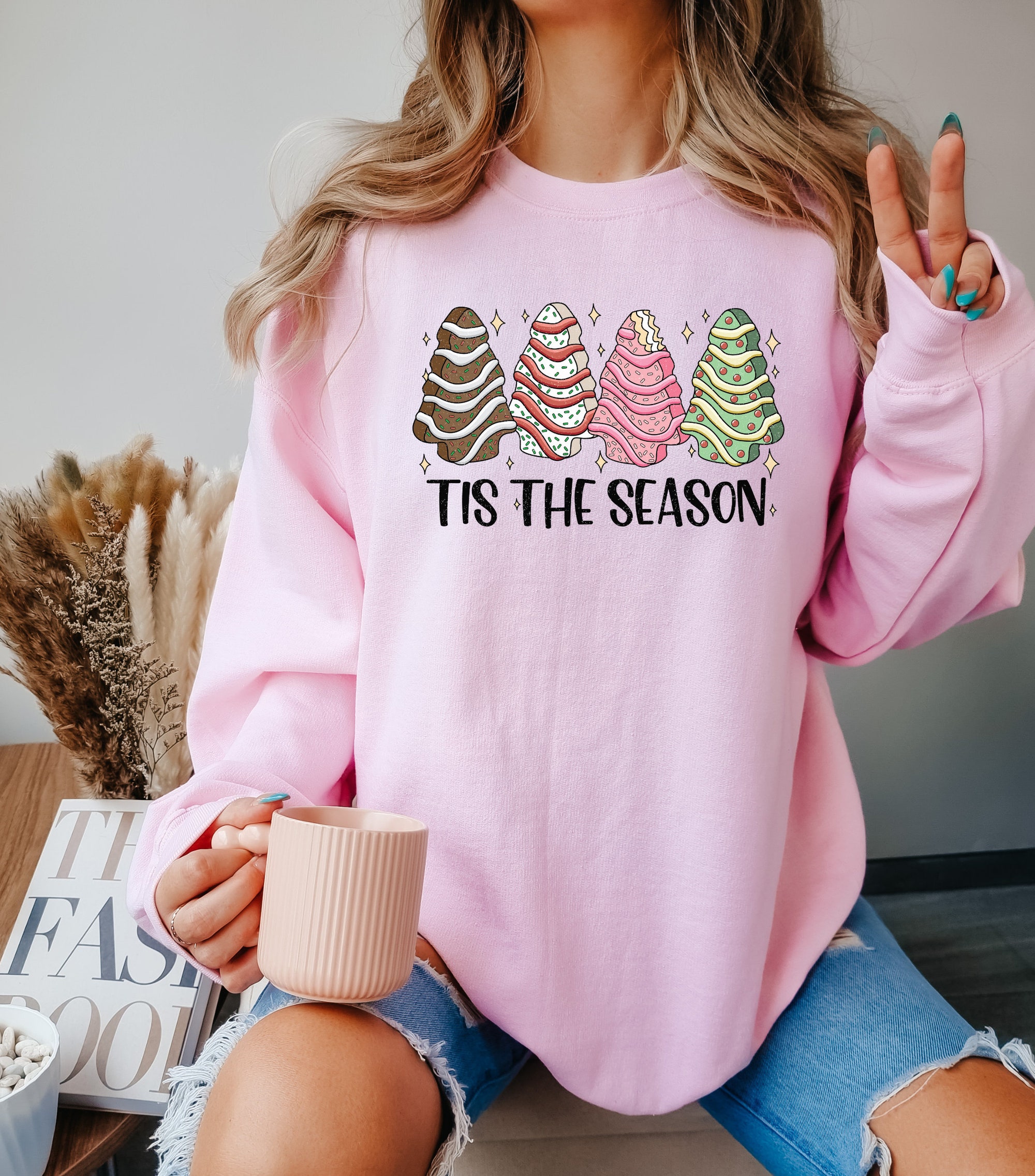 Tis The Season Christmas Sweatshirt - Festive Holiday Collection image 1