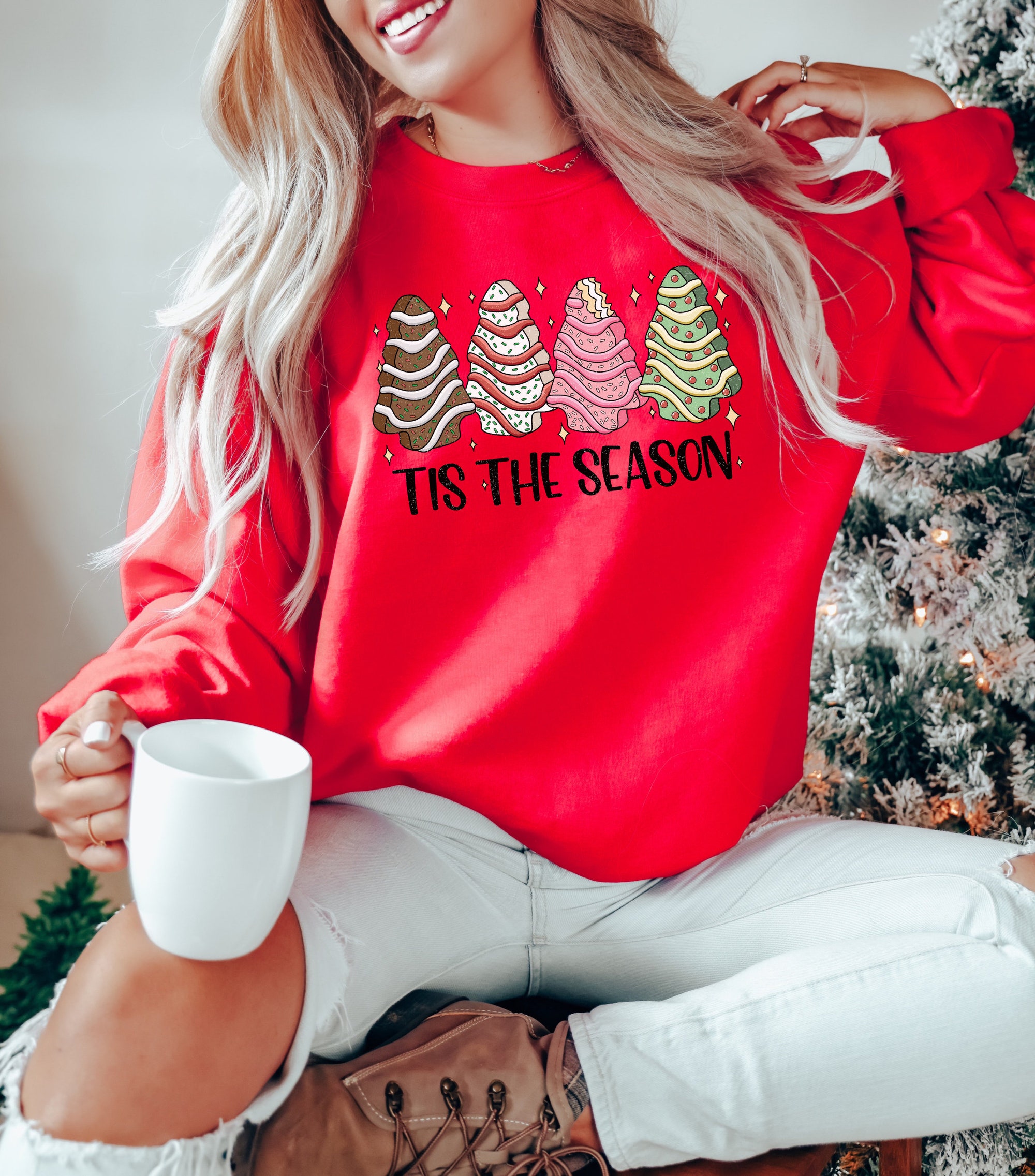 Tis The Season Christmas Sweatshirt - Festive Holiday Collection image 2