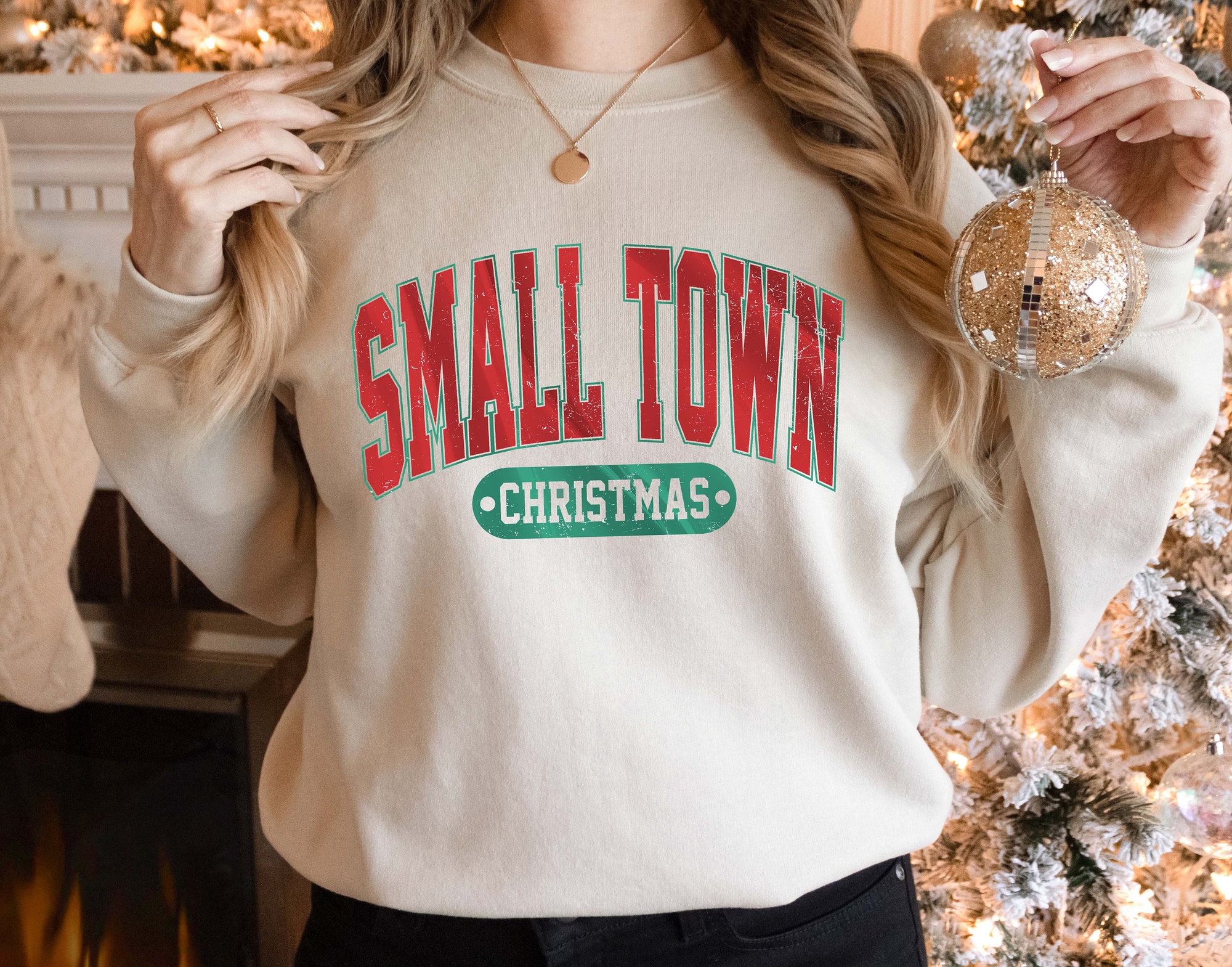 Small Town Christmas Sweatshirt | Country Holiday Sweater & Gifts image 1