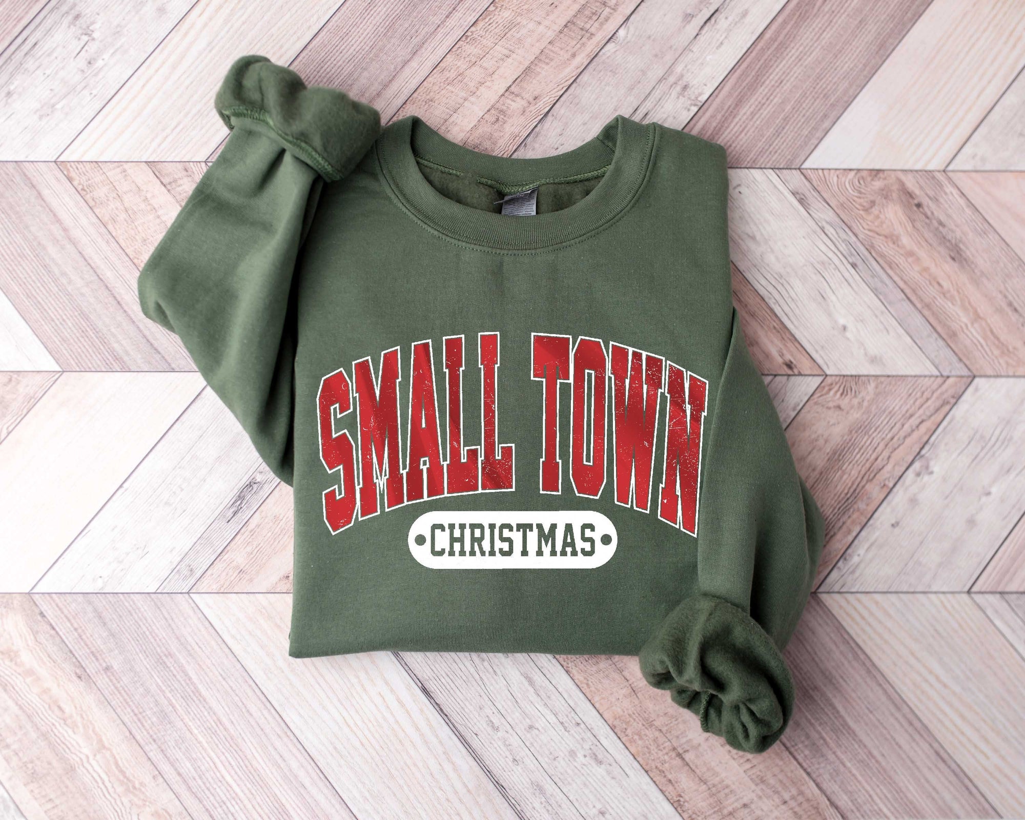 Small Town Christmas Sweatshirt | Country Holiday Sweater & Gifts image 0