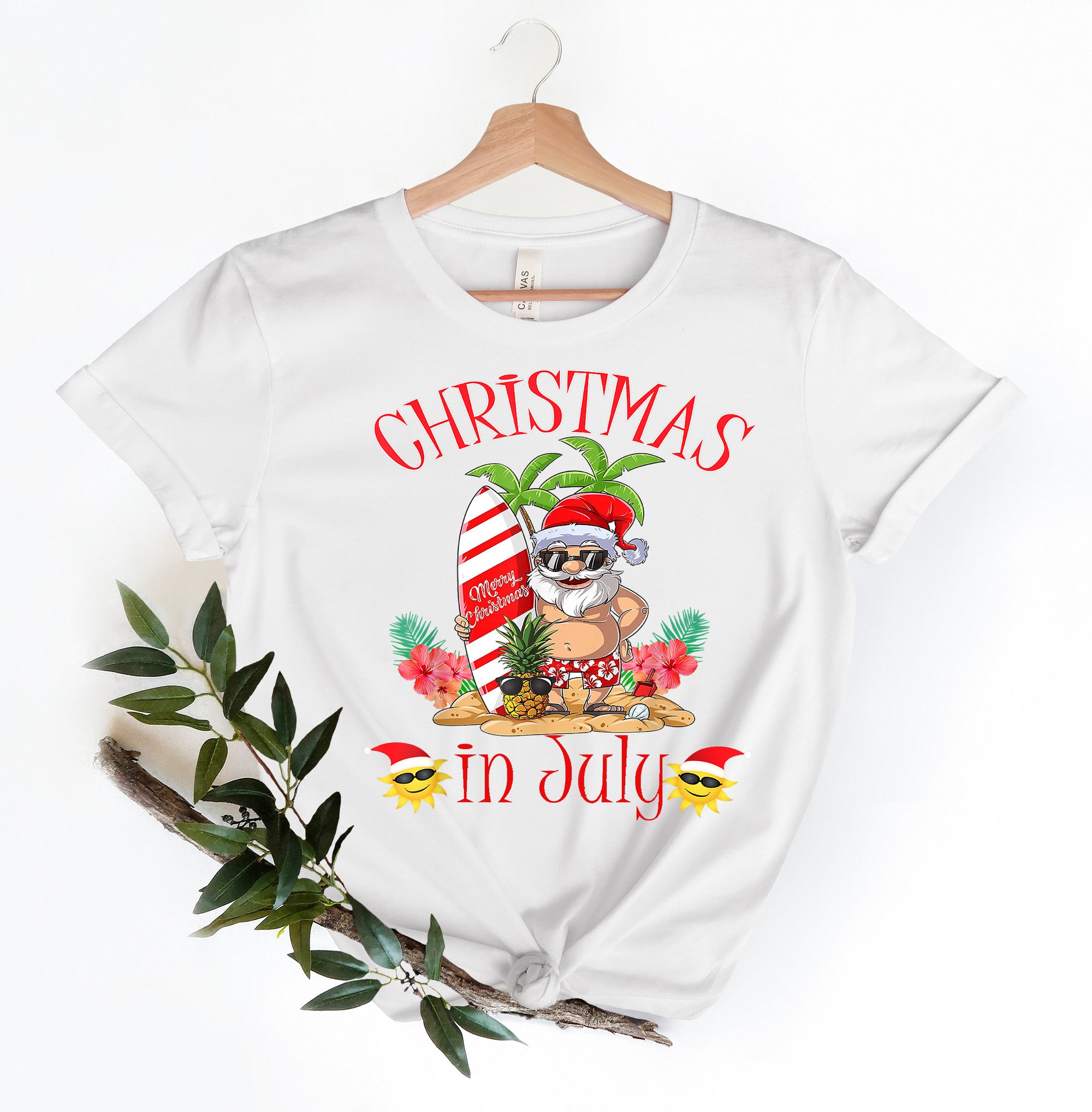 Summer Santa Shirts: Christmas in July & Holiday Vacation Tees image 3