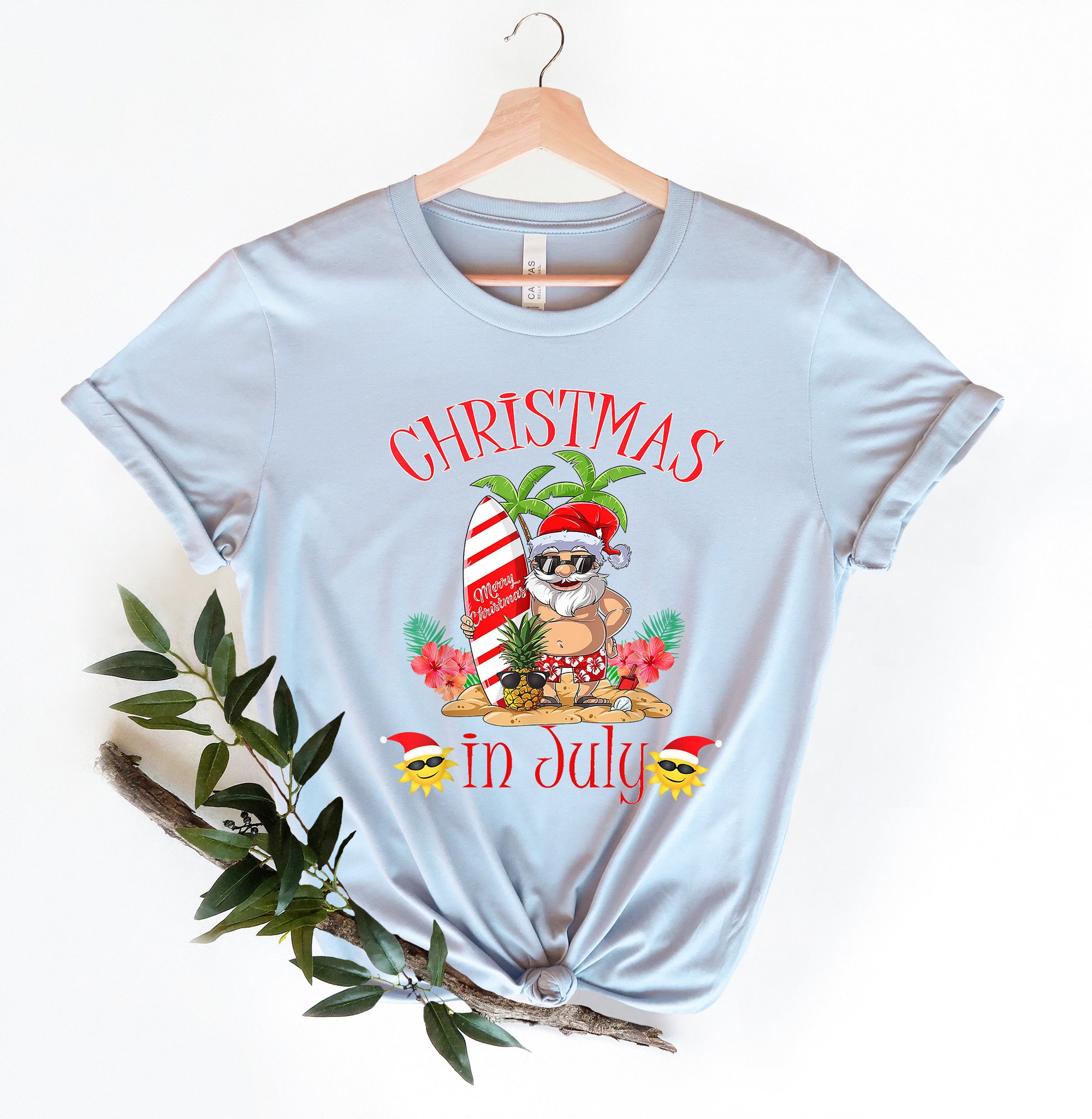 Summer Santa Shirts: Christmas in July & Holiday Vacation Tees image 1