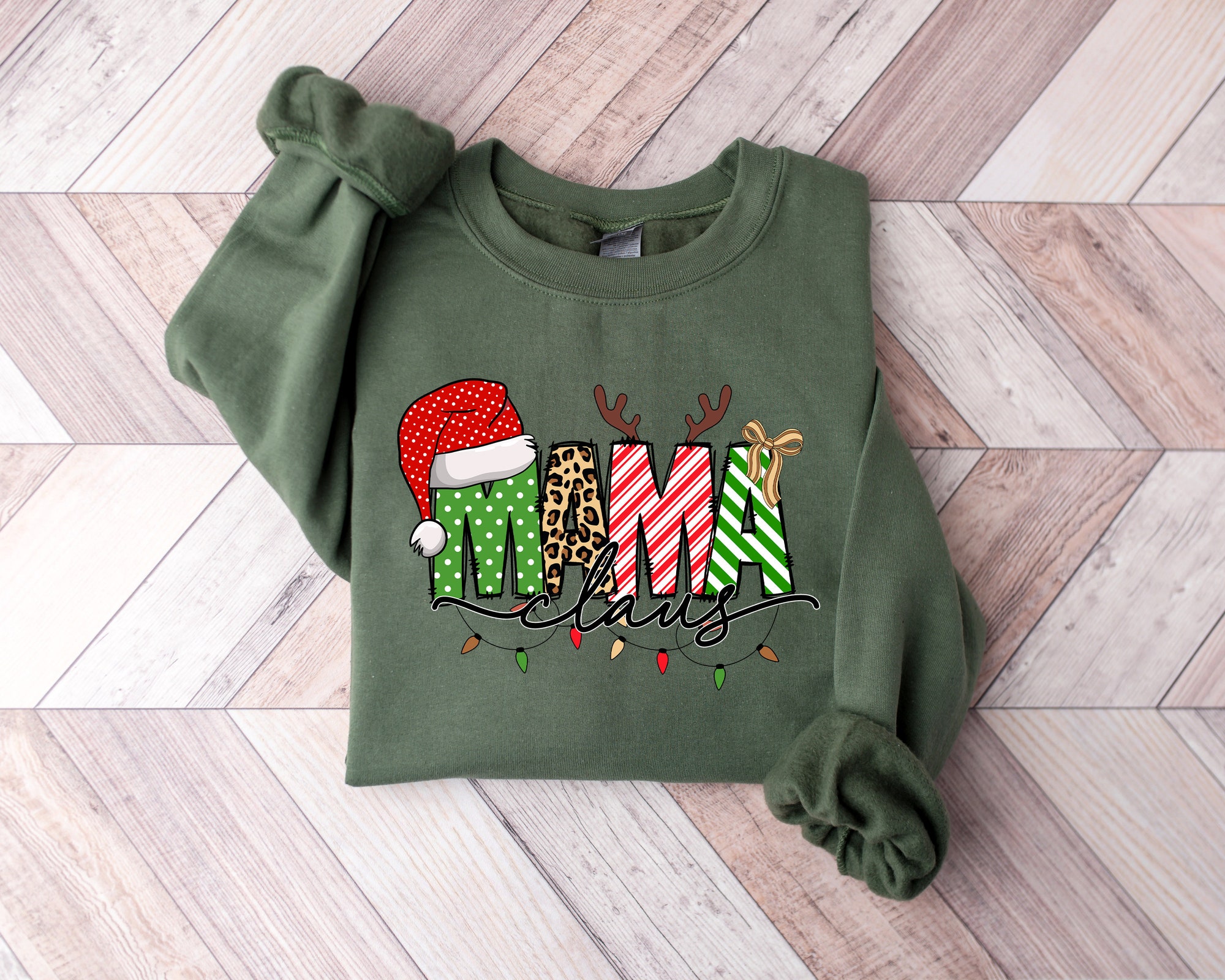 Mama Claus Sweatshirt | Merry Christmas Shirt image 1