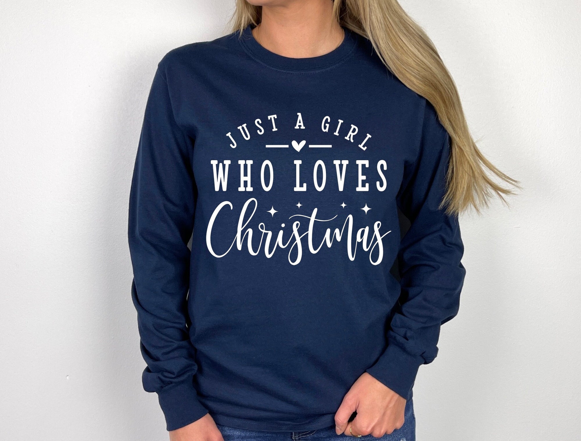 Just A Girl Who Loves Christmas Sweatshirt image 0