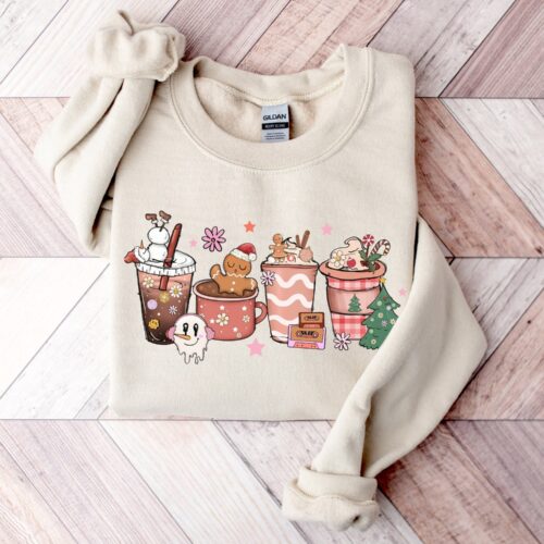 Gingerbread Christmas Coffee Shirt - Cozy Holiday Sweater Collection image 0