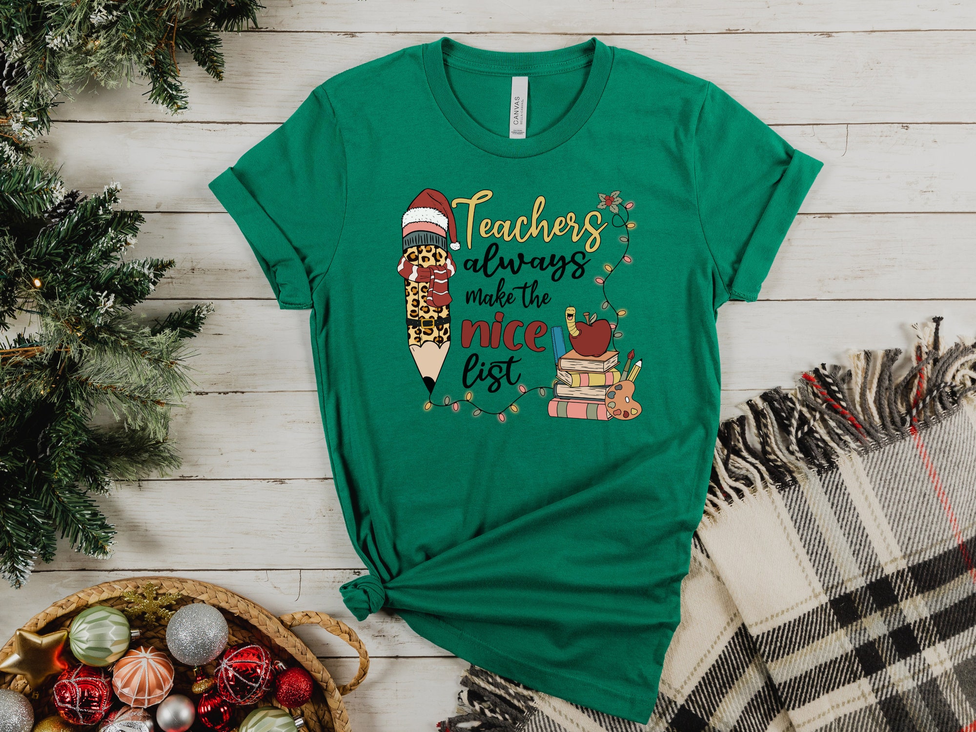 Teacher Christmas Shirt - Festive Xmas Apparel Collection image 1