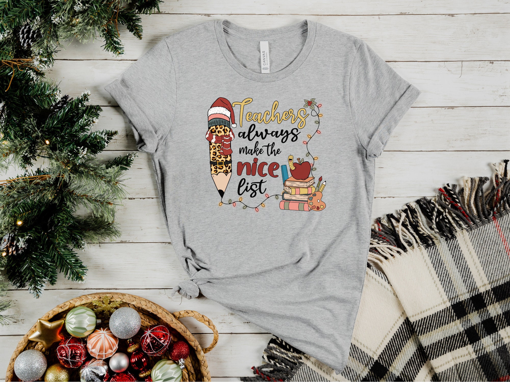 Teacher Christmas Shirt - Festive Xmas Apparel Collection image 2