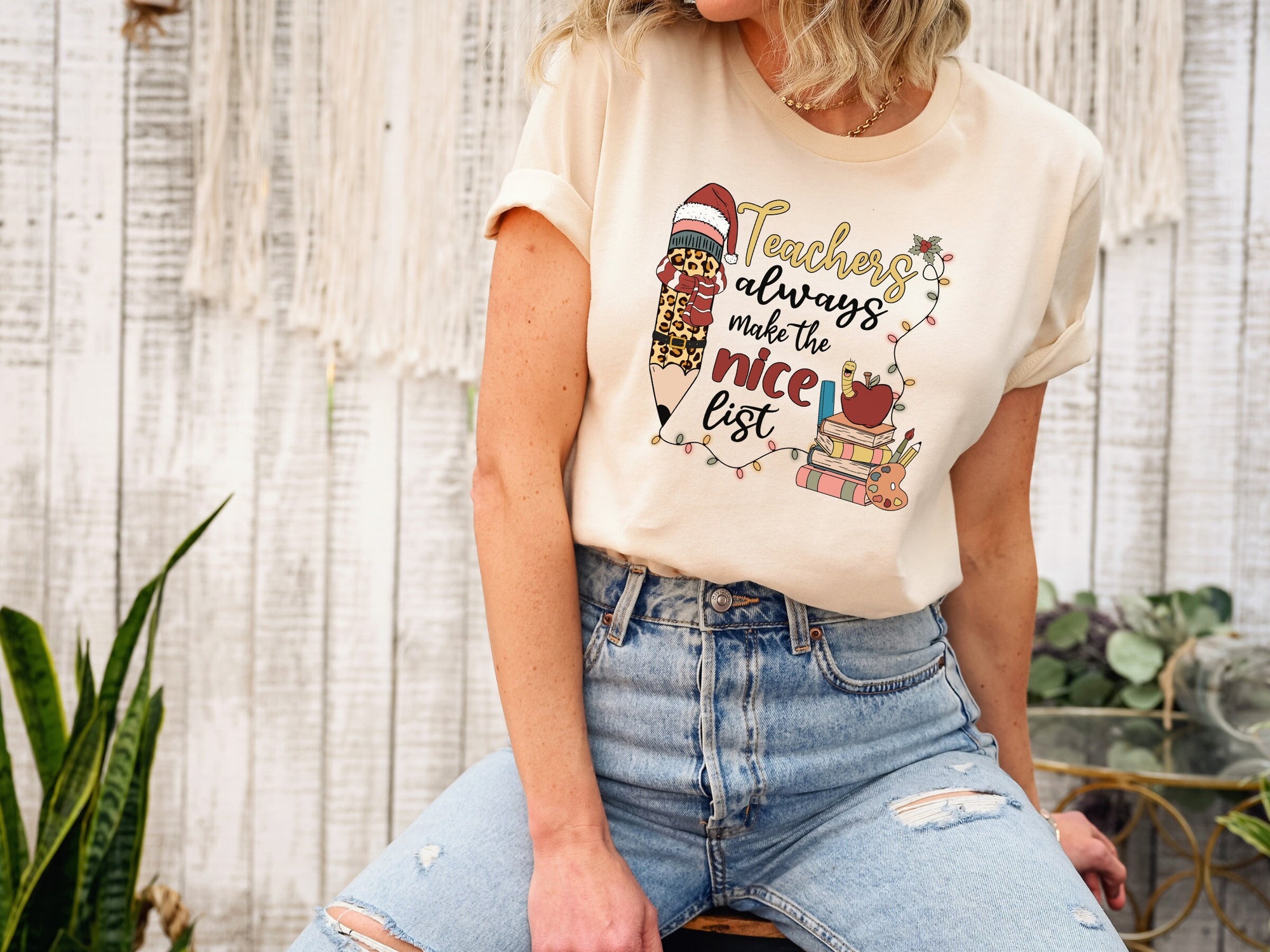 Teacher Christmas Shirt - Festive Xmas Apparel Collection image 0