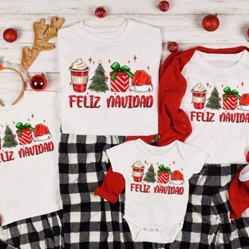 Feliz Navidad - Matching Spanish Christmas Shirts image 0