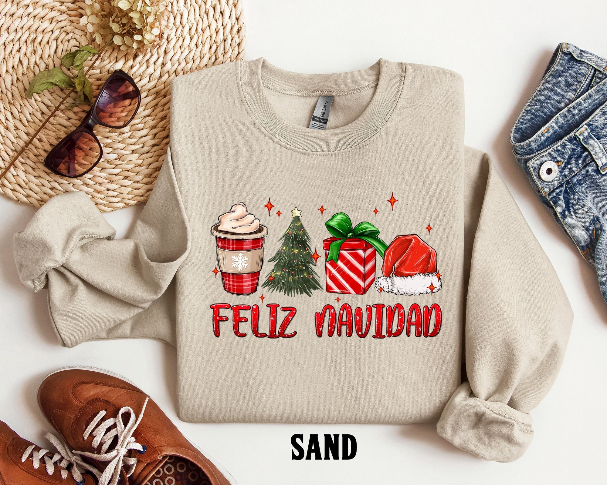 Feliz Navidad - Matching Spanish Christmas Shirts image 3