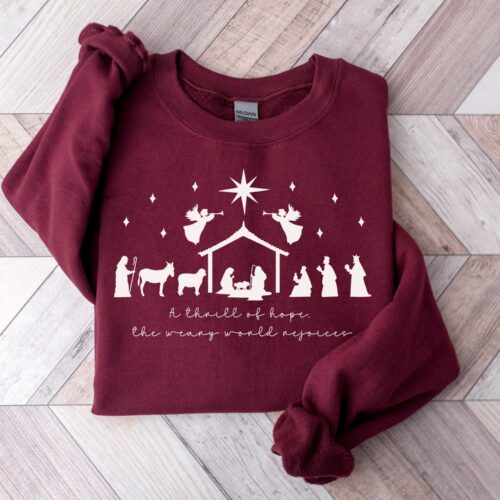 Christian Christmas Sweatshirt - Faith-inspired Holiday Style image 0