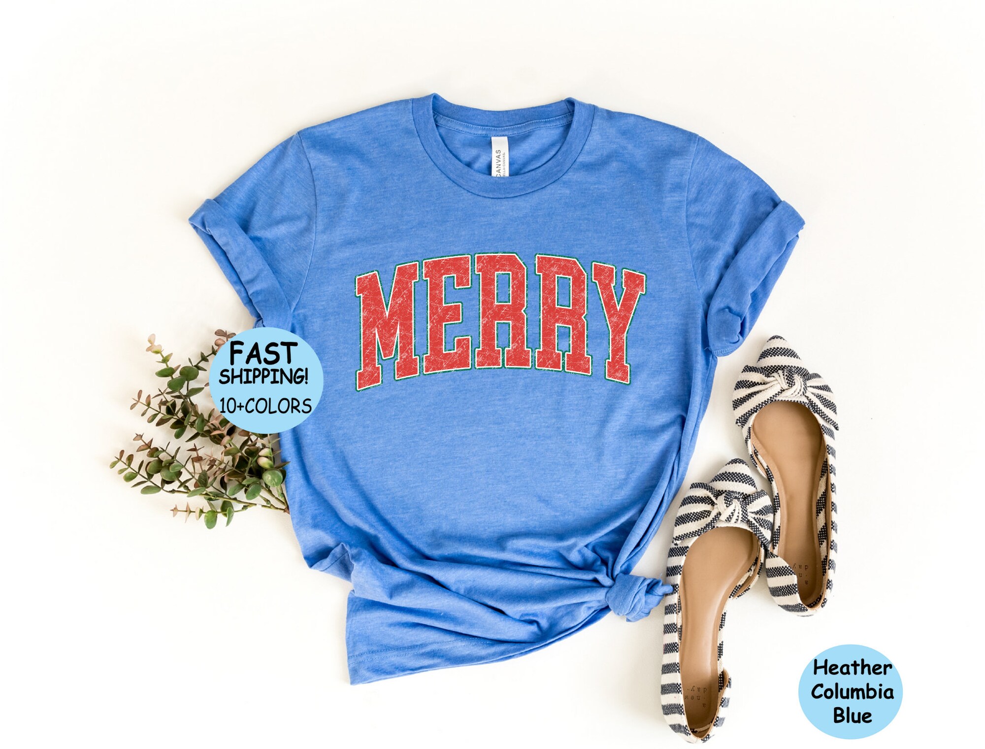 Retro Merry Sweater Christmas Hoodie Xmas Women Shirt image 5