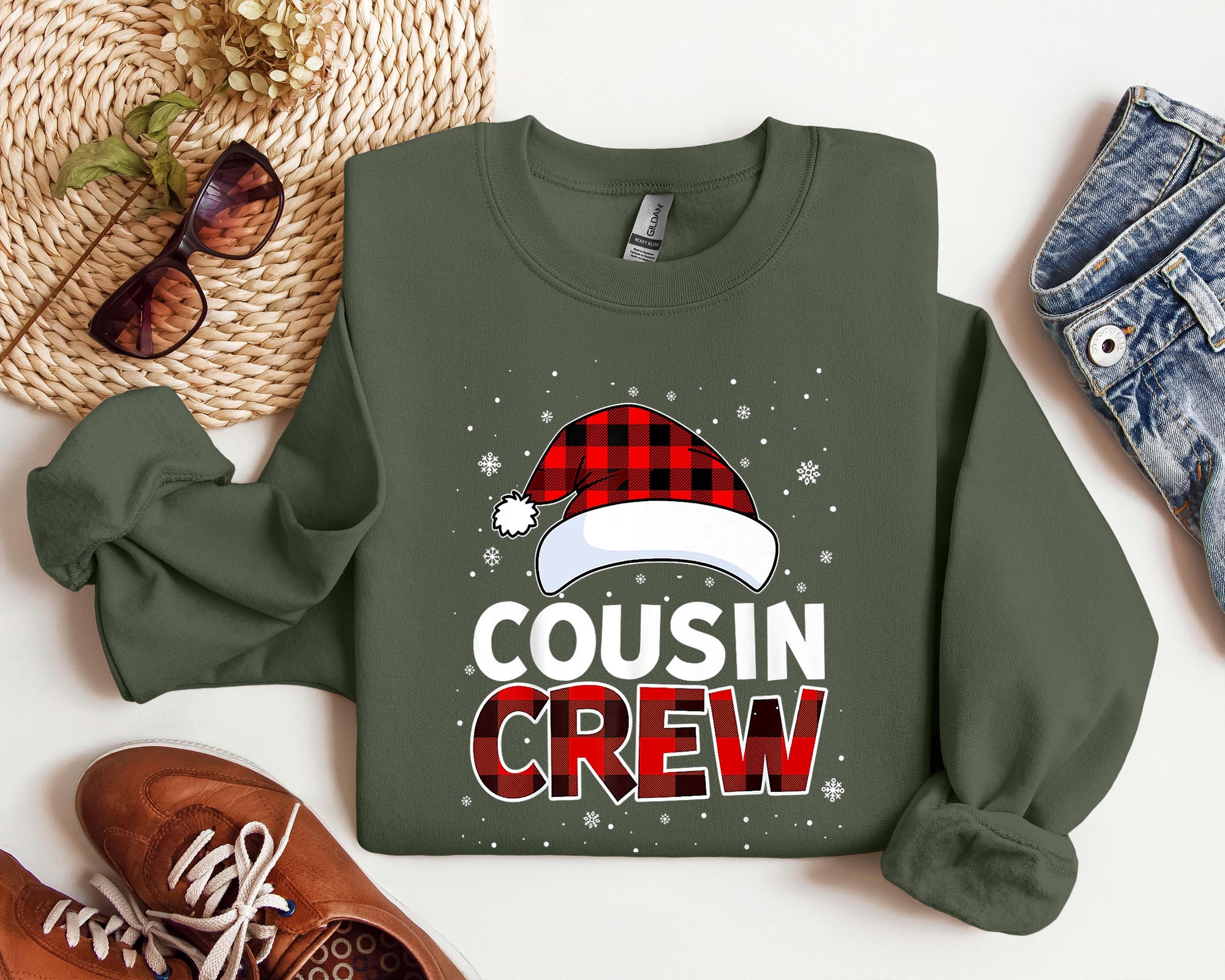 Christmas Cousin Crew Shirt | Cousin's Holiday Gift Tee image 2