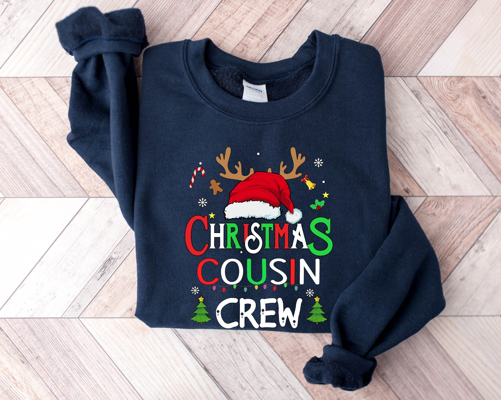 Christmas Cousin Crew Shirt | Family Holiday Tee & Gift image 2