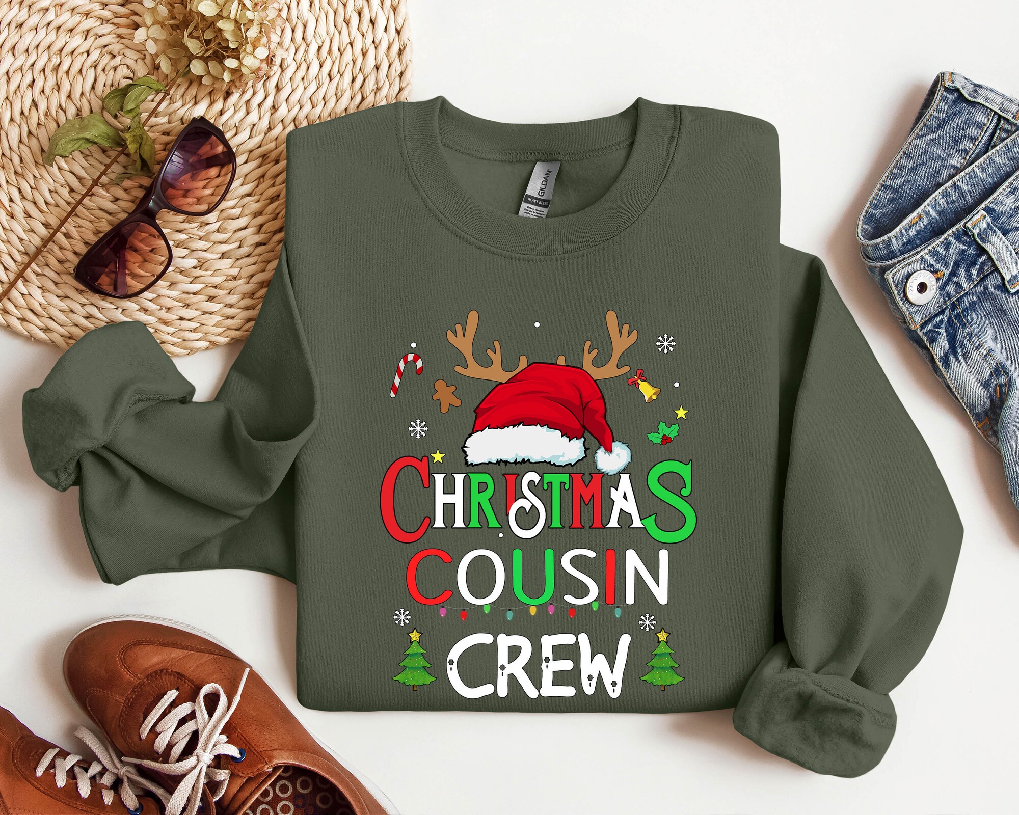 Christmas Cousin Crew Shirt | Family Holiday Tee & Gift image 0