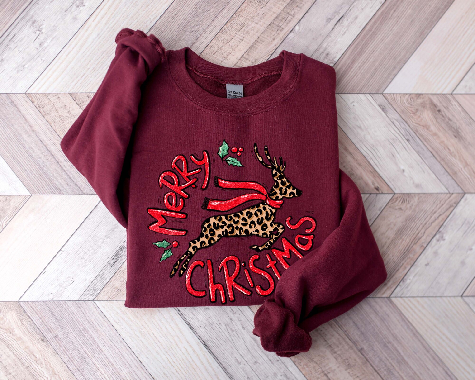 Merry Christmas Reindeer Shirt | Dance Like Frosty Shine like Rudolph Tee image 3