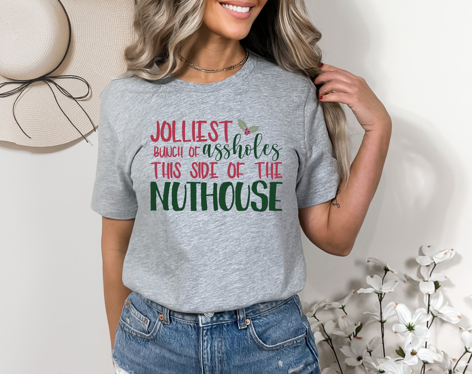 Jolliest Bunch of Assholes Sweatshirt - Funny Christmas Vacation Shirt image 2