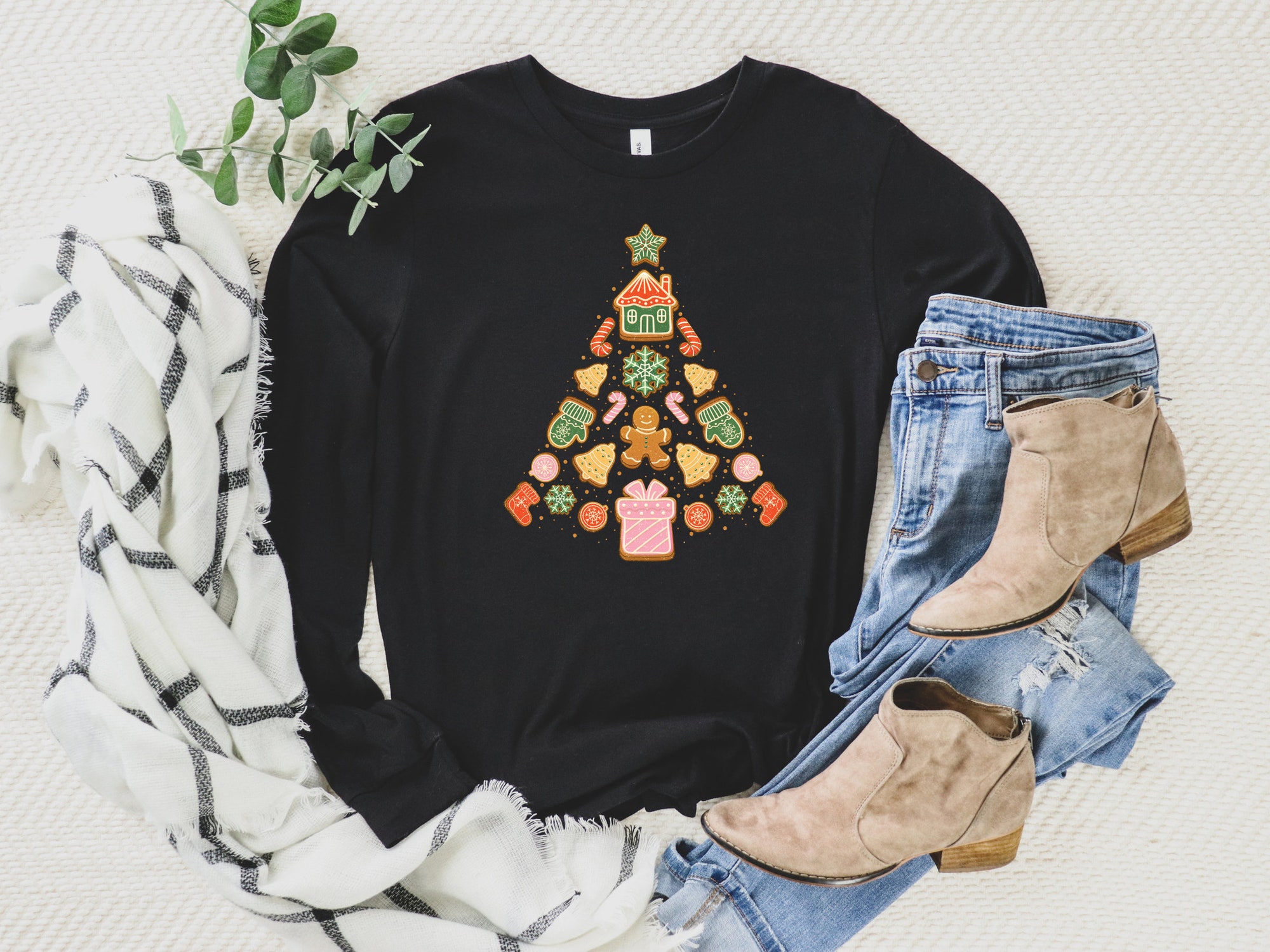 Christmas Cookie Tree Shirt - Festive Xmas Gift Idea image 3