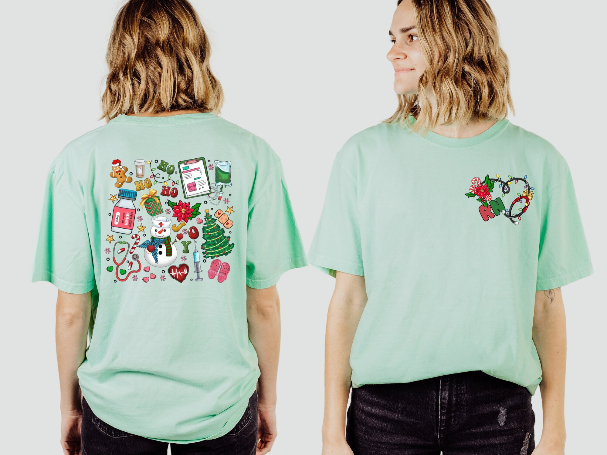 Nurse Christmas Shirt - Cute RN Holiday Gift image 4