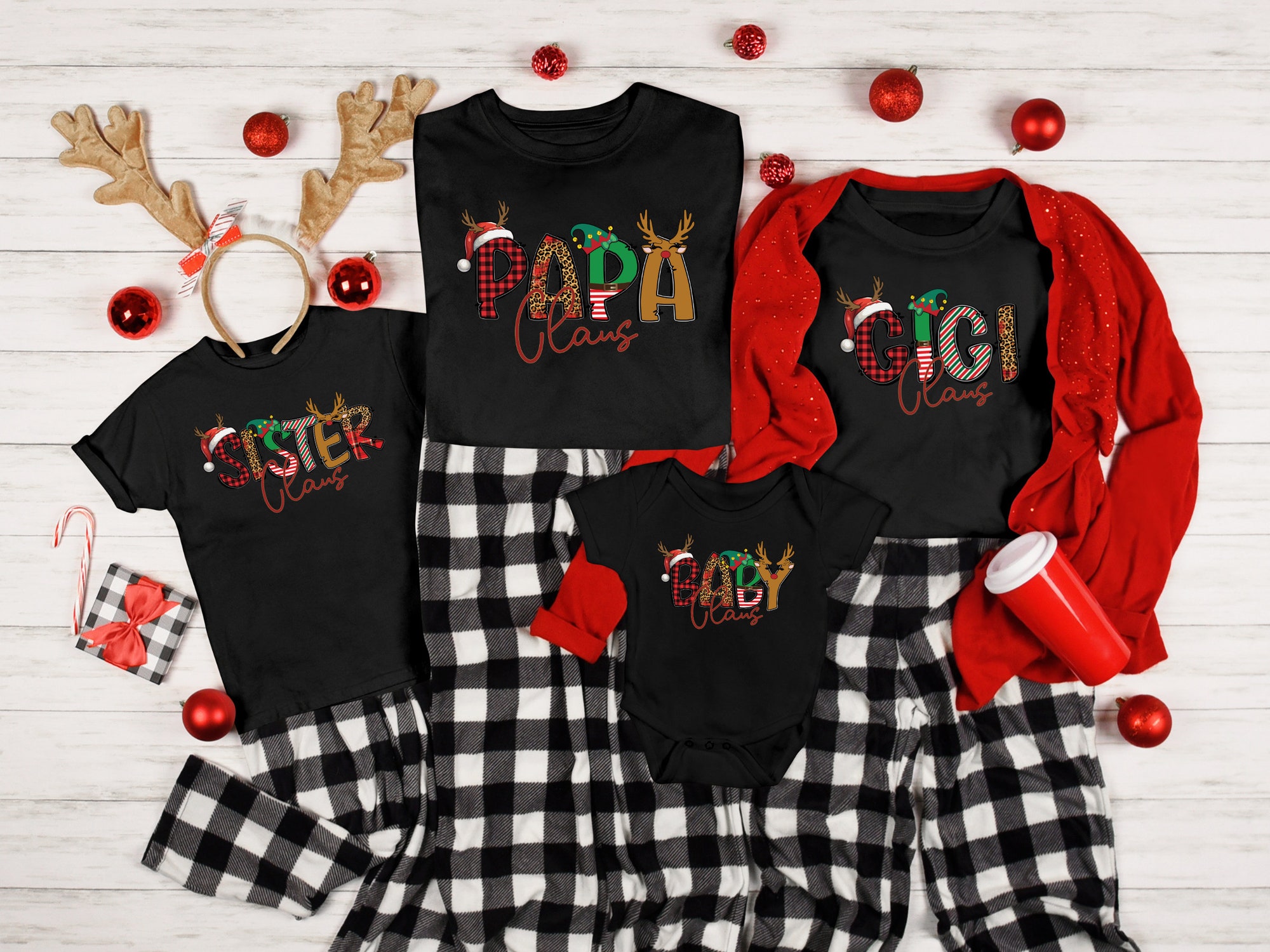 Claus Family Christmas Shirts - Making Memories Holiday Tees image 1