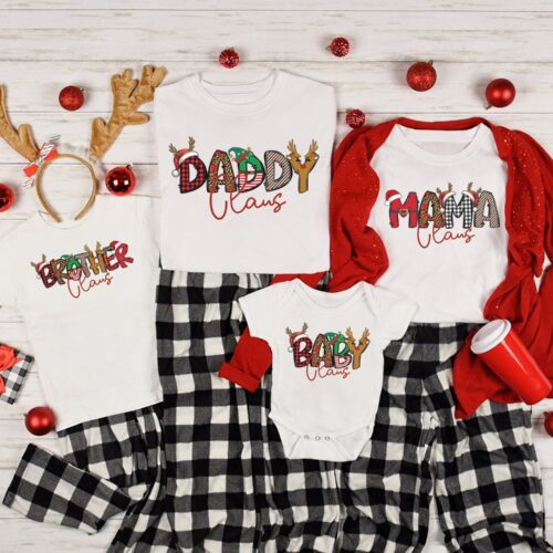 Claus Family Christmas Shirts - Making Memories Holiday Tees image 0