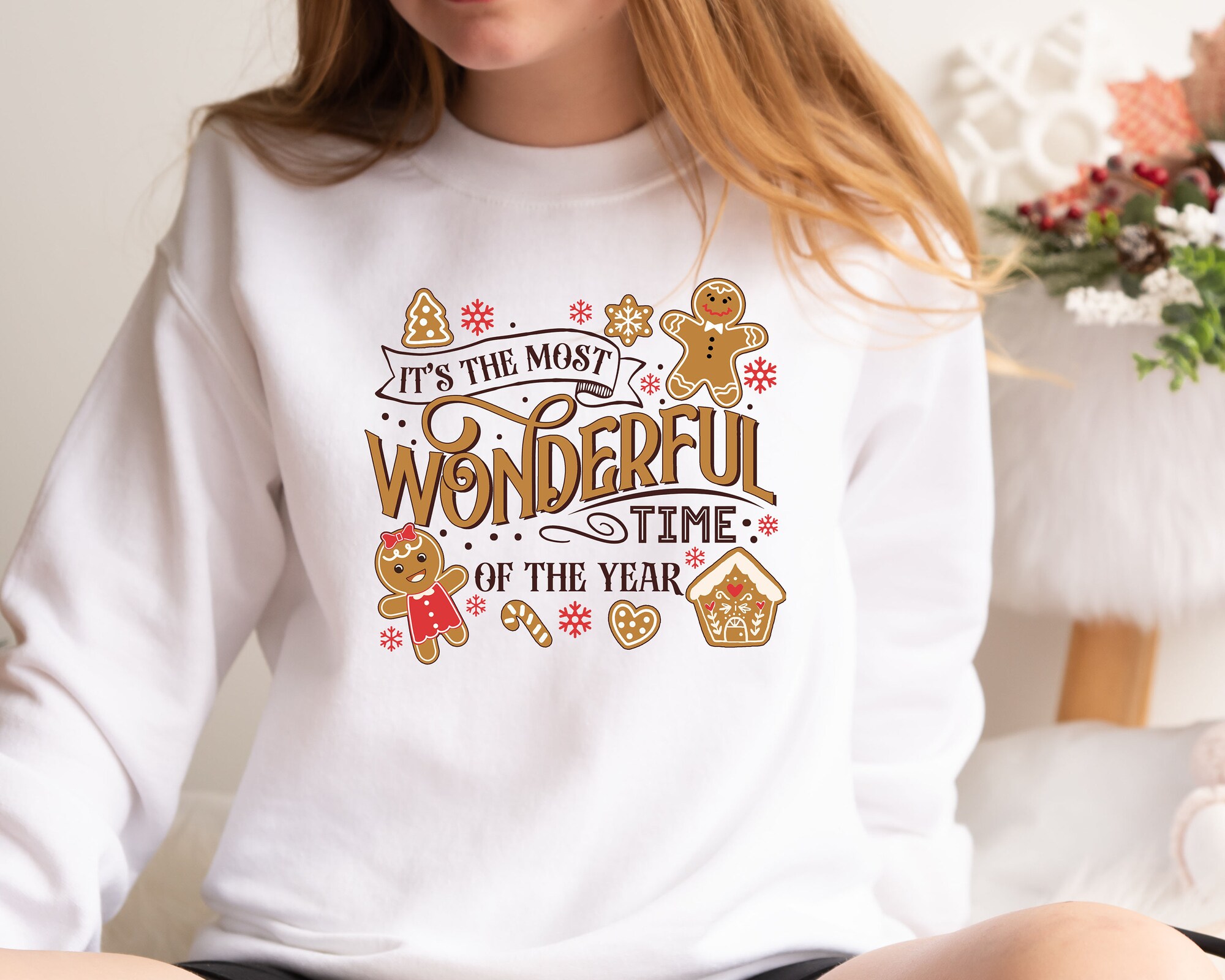 It's The Most Wonderful Time Of The Year Sweatshirt | Christmas Crewneck Sweater image 4