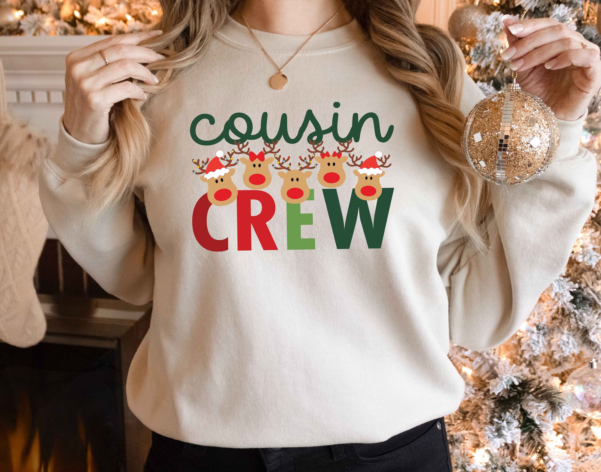 Christmas Cousin Crew Shirt | Holiday Cousin's Gift Tee image 2