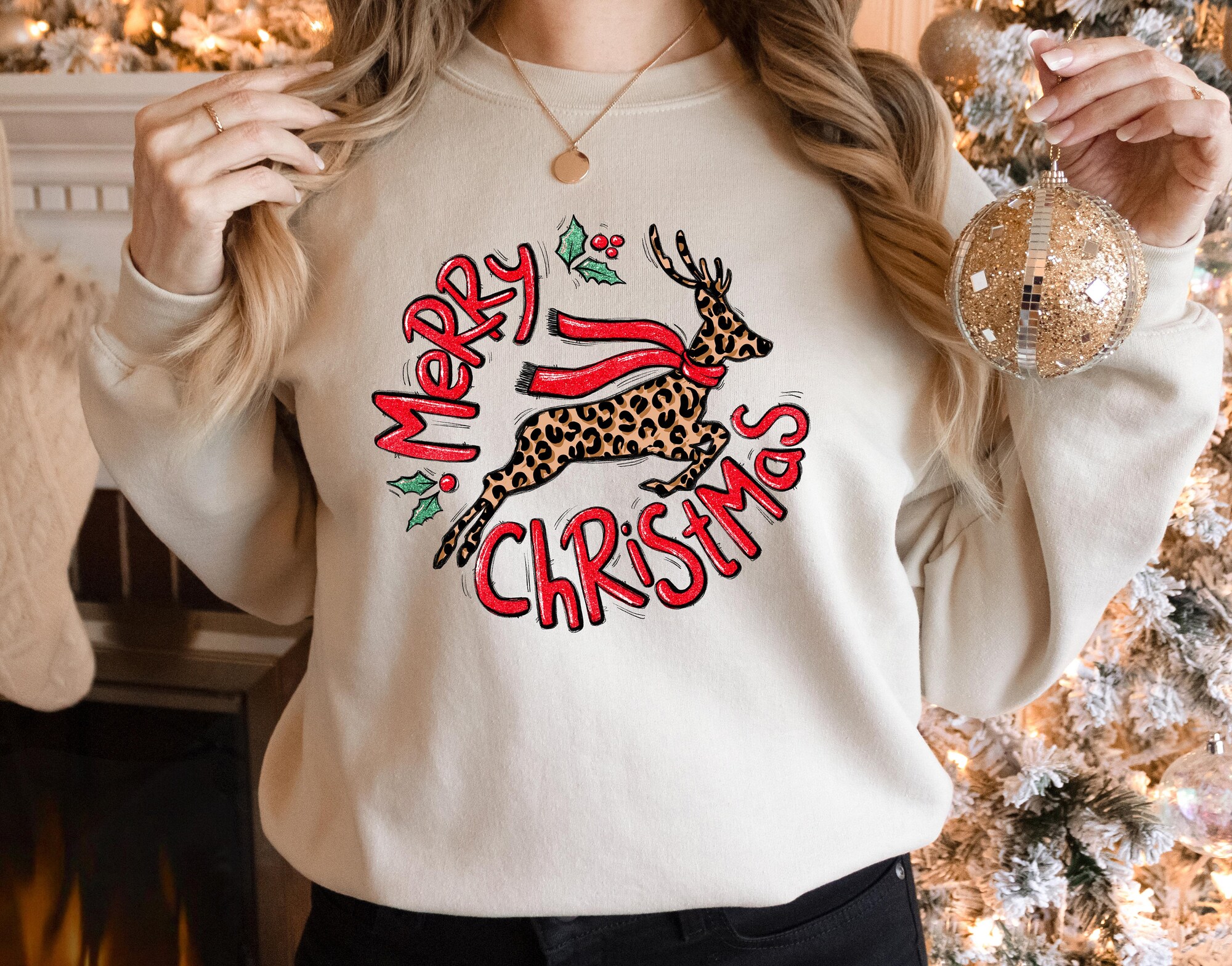 Merry Christmas Reindeer Shirt | Dance Like Frosty Shine like Rudolph Tee image 2