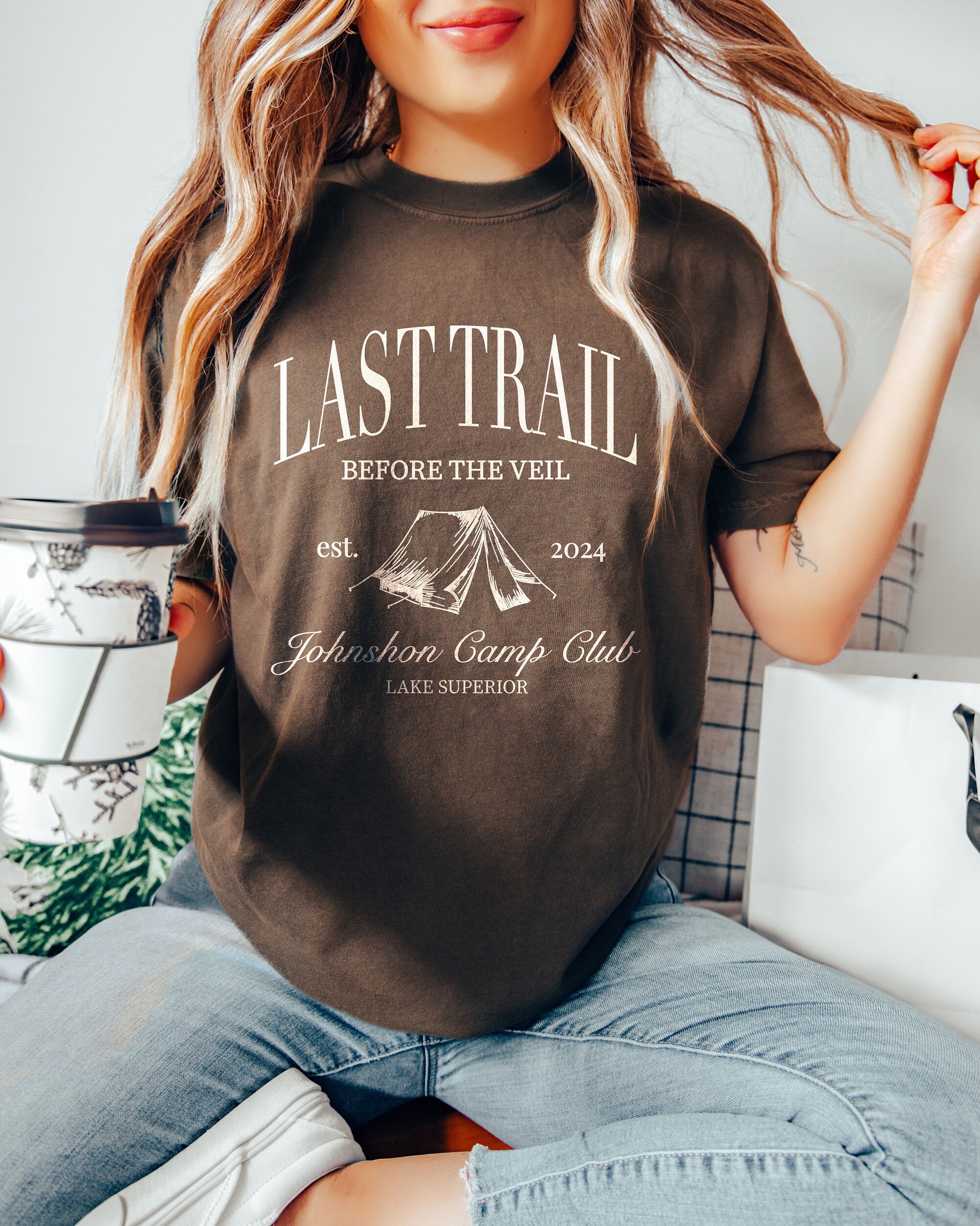 Trendy Camp Bachelorette Shirt - Custom Last Trail Tee image 1