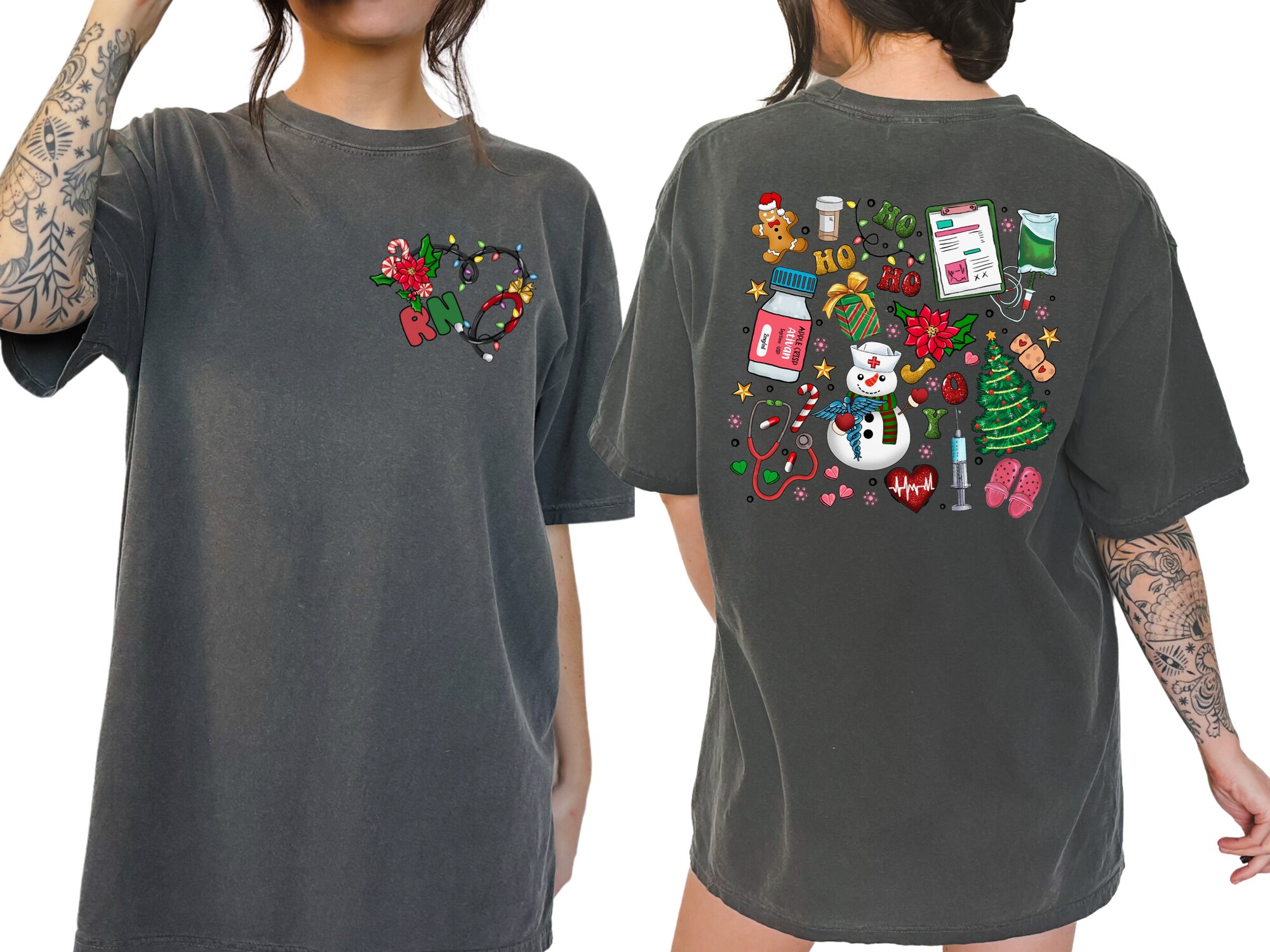 Nurse Christmas Shirt - Cute RN Holiday Gift image 1