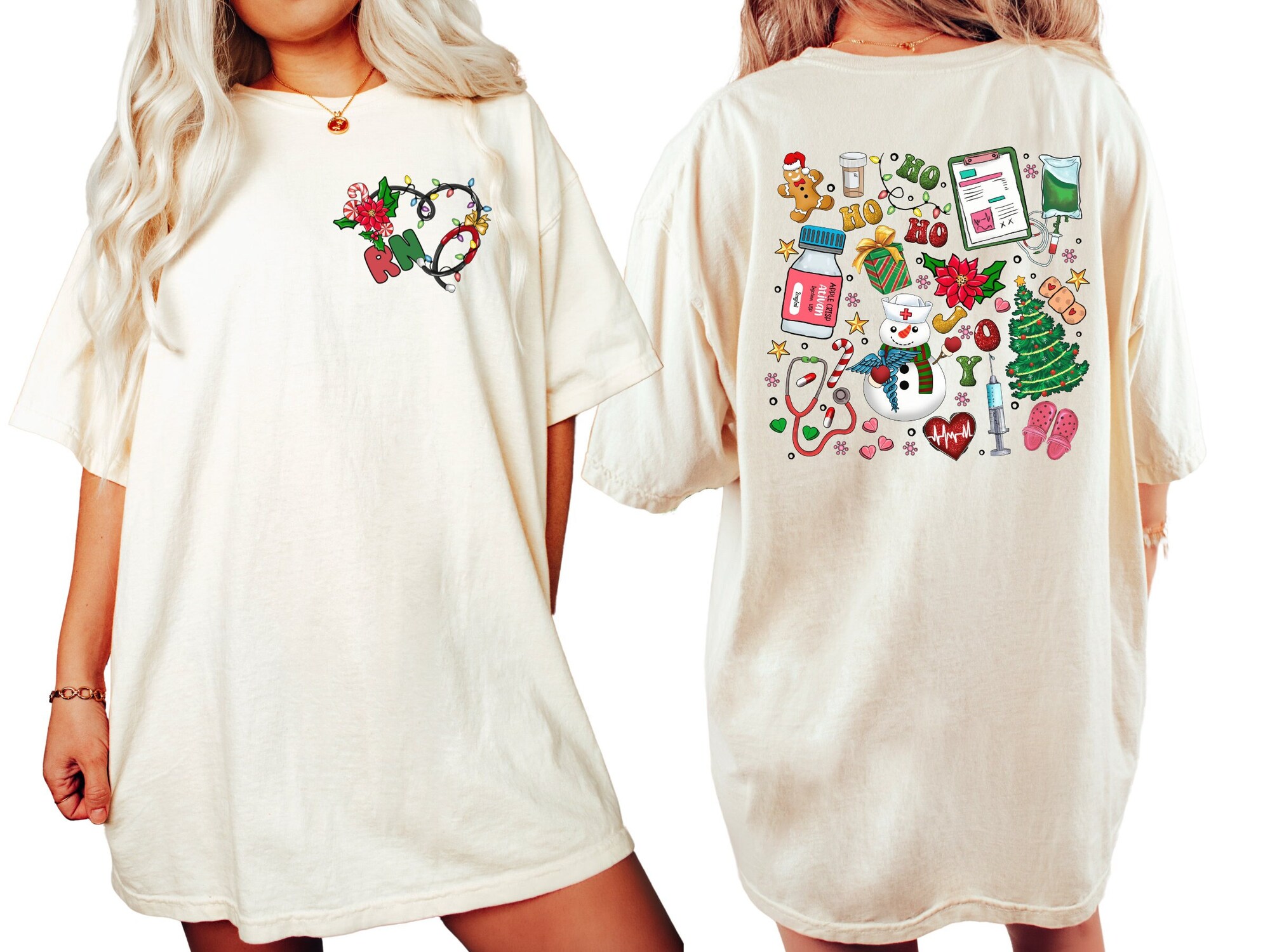 Nurse Christmas Shirt - Cute RN Holiday Gift image 2