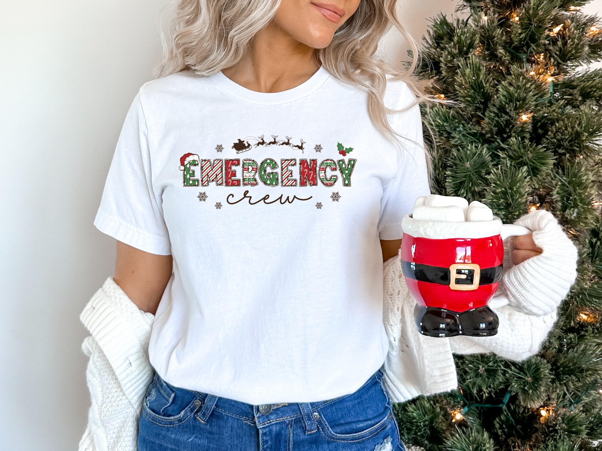 Christmas ER Nurse & Tech Shirts: Perfect Gift for Emergency Crew image 4