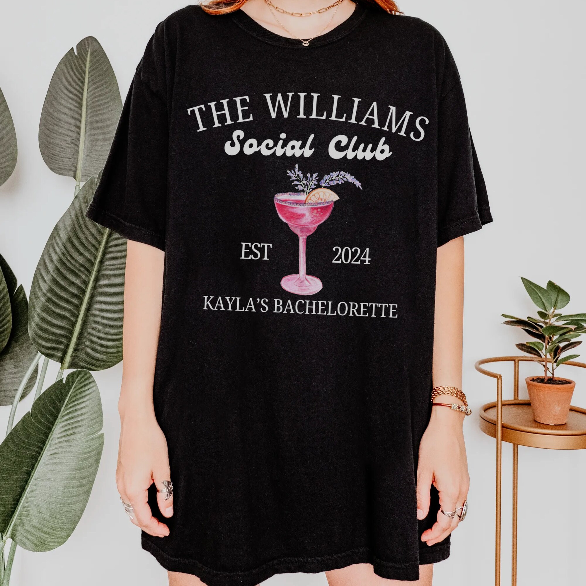 Custom Name Cocktail Bachelorette Shirt image 5