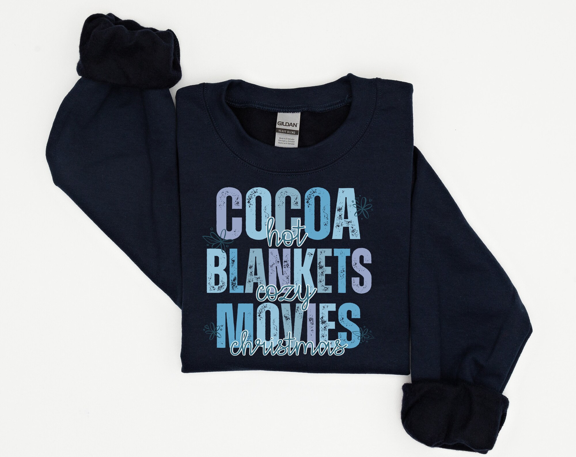 Hot Cocoa Cozy Blankets Sweatshirt - Christmas Family Tee image 4