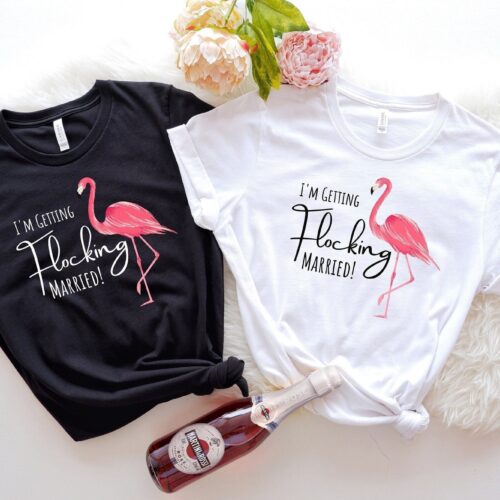 Funny & Flamingo Bachelorette Shirts Bridal Tees & Wedding Gifts image 0